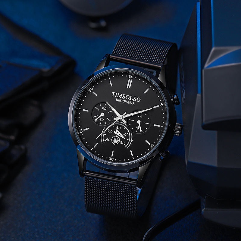 Cool Ultra-thin Calendar Quartz Watch